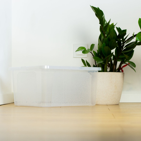 Pojemnik Pudło Plastikowe Z Pokrywą Zamykane 20 L