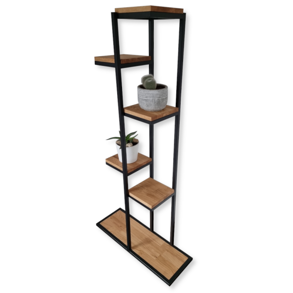 STAIRWAY TO FLOWER - STOJĄCY KWIETNIK LOFT DĄB 150x80x24 cm