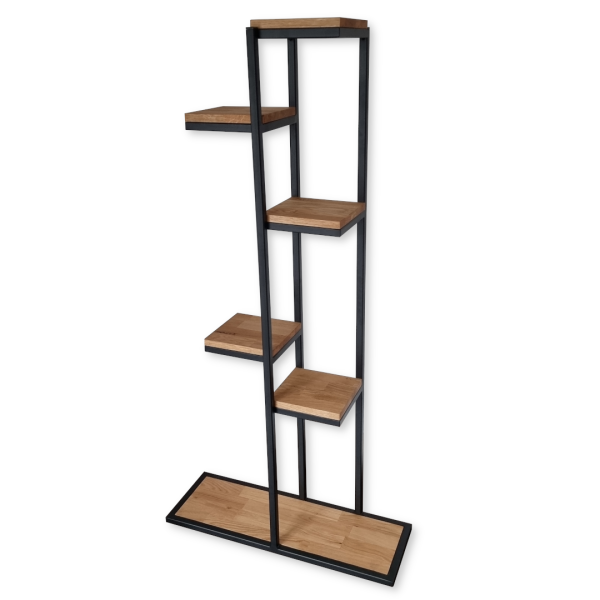 STAIRWAY TO FLOWER - STOJĄCY KWIETNIK LOFT DĄB 150x80x24 cm