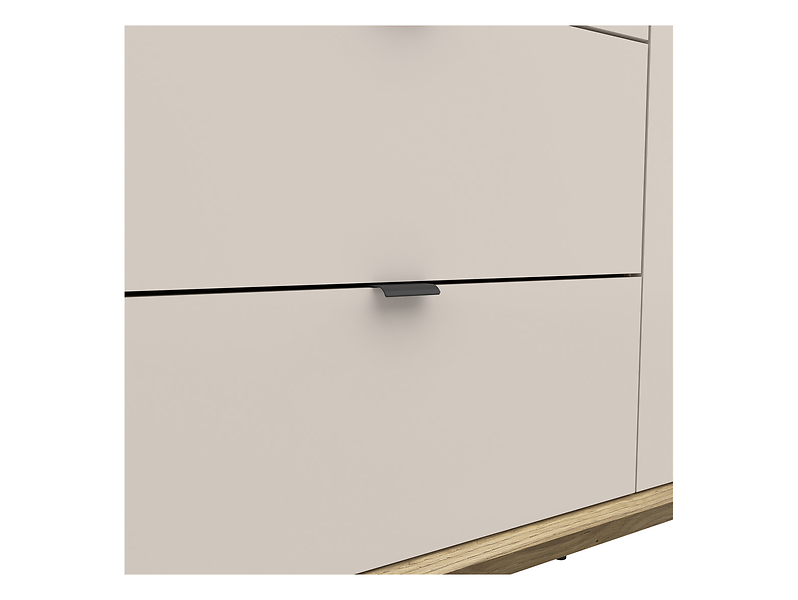 Szafa trzydrzwiowa Dalva 180 cm z 2 szufladami dąb mauvella/kashmir