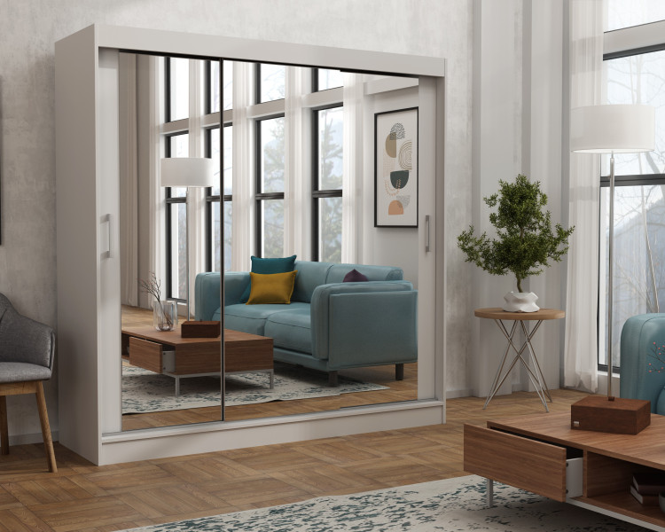 Szafa garderoba przesuwna WINDSOR 200 DAVID CZARNY