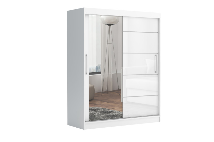 Szafa przesuwna CHELSEA 235 cm Garderoba Kamienny/Kaszmir