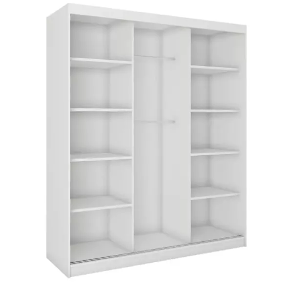 Szafa przesuwna z lustrem 180 cm dąb sonoma CUBE