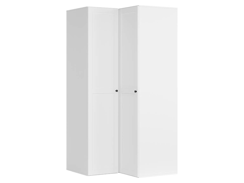 Szafa modułowa Flex 178 x 203 cm narożna z drzwiami grafit