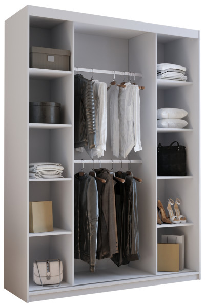 Szafa przesuwna z lustrem 200 cm HOT dąb sonoma