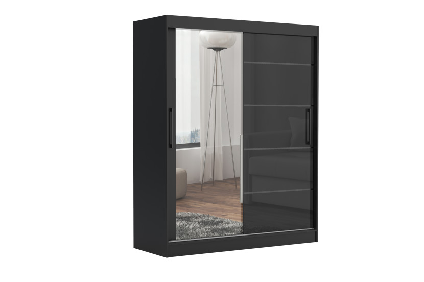 Szafa przesuwna CHELSEA 235 cm Garderoba Kamienny/Kaszmir