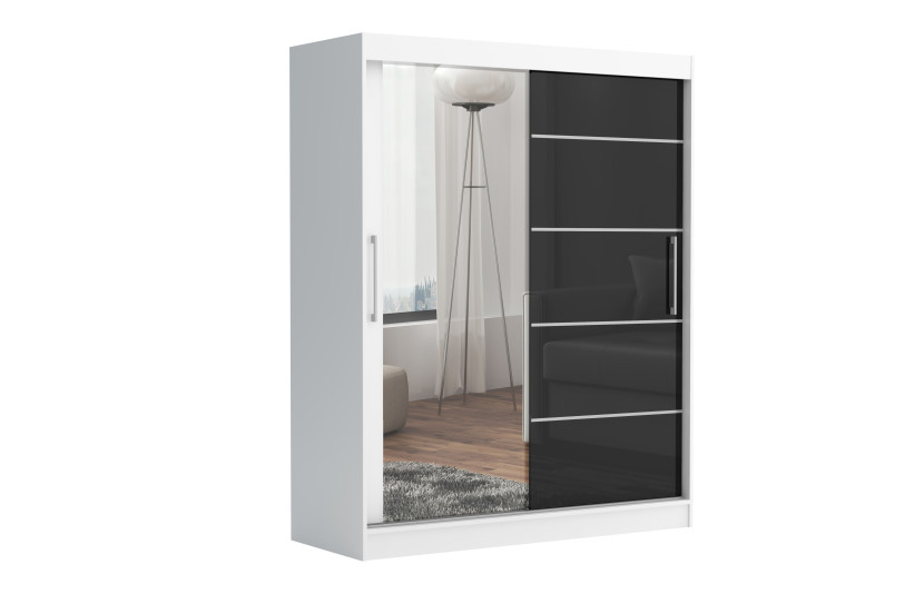 Szafa przesuwna CHELSEA 235 cm Garderoba Kamienny/Kaszmir