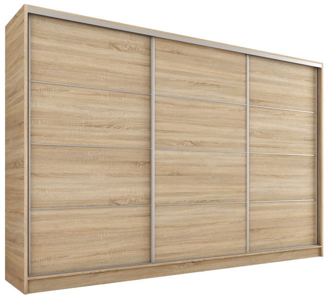 Szafa przesuwna 280 cm TOP grafit