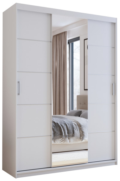 Szafa przesuwna z lustrem 200 cm HOT dąb sonoma