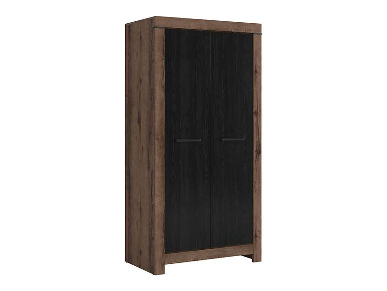 Szafa dwudrzwiowa Balin 98 cm dąb monastery/dąb czarny