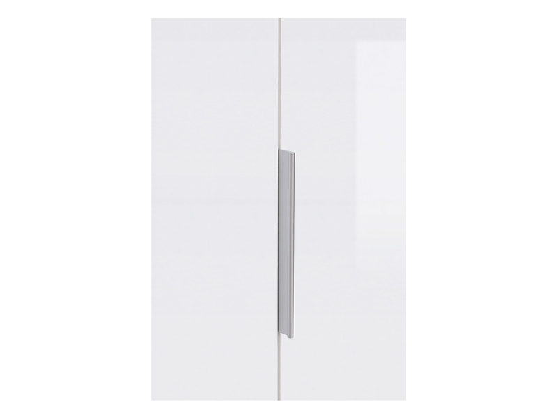 Szafa dwudrzwiowa Zele 90 cm z szufladą dąb wotan/biały połysk