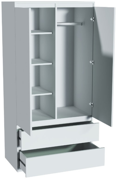 Szafa uchylna 90 cm z szufladami i wieszakiem MONTEGO dąb sonoma