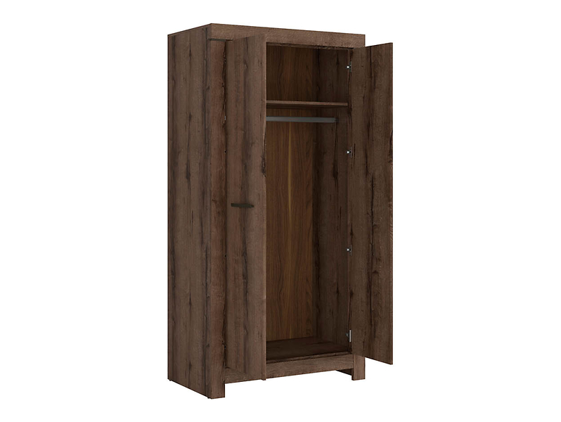 Szafa dwudrzwiowa Balin 98 cm dąb monastery/dąb czarny