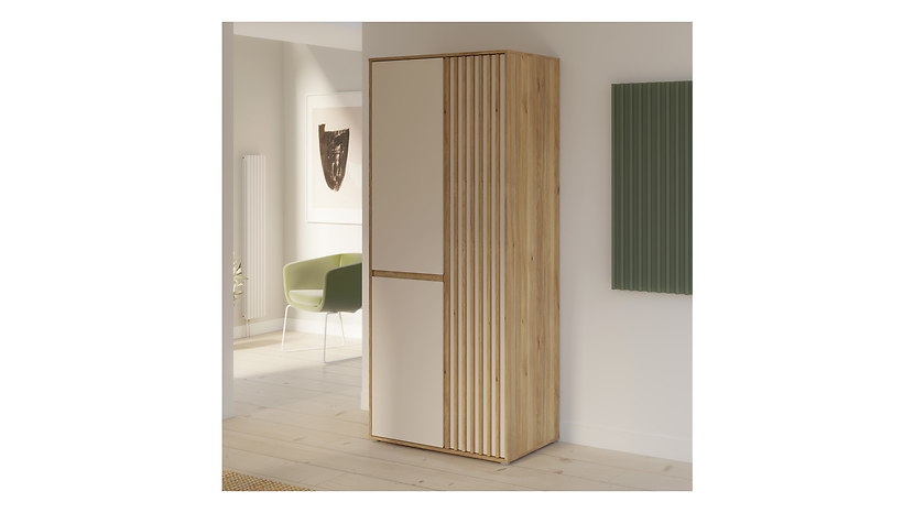 Szafa dwudrzwiowa Eliston 84 cm dąb mauvella/sand