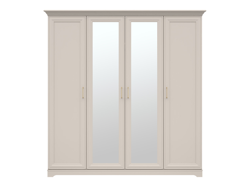 Szafa czterodrzwiowa Anga 201 cm z lustrem kashmir