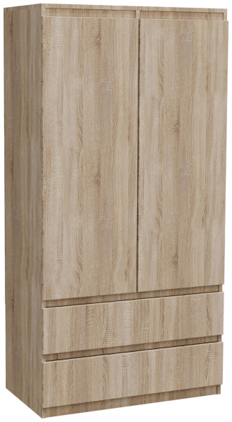 Szafa uchylna 90 cm z szufladami i wieszakiem MONTEGO dąb sonoma