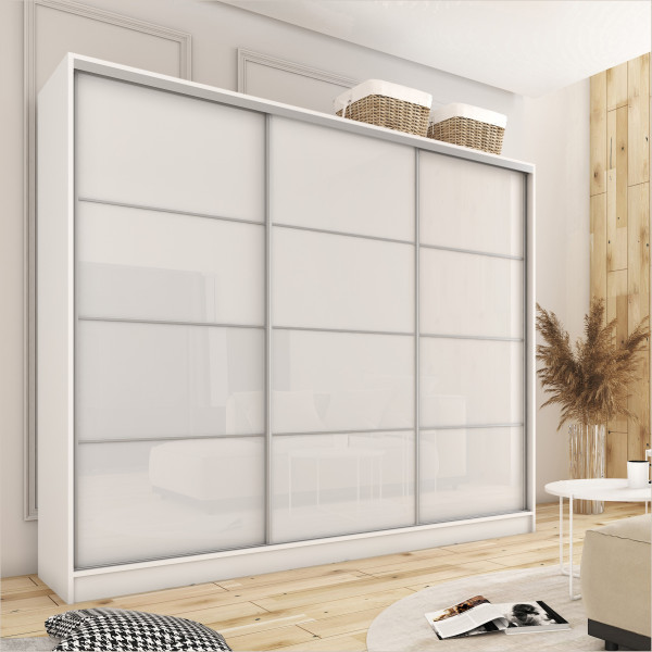 Szafa przesuwna 280 cm TOP grafit