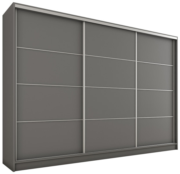 Szafa przesuwna 280 cm TOP grafit
