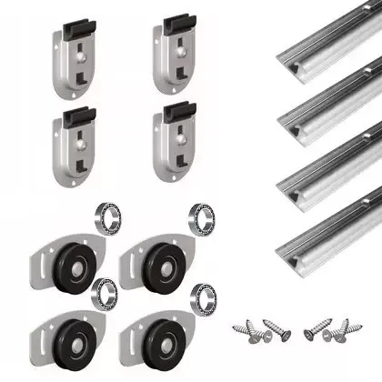 Szafa przesuwna z lustrem 180 cm dąb sonoma CUBE