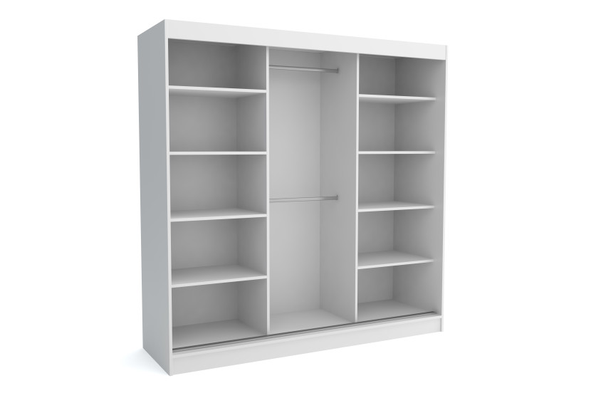 Szafa garderoba przesuwna WINDSOR 200 cm TOMY CZARNY