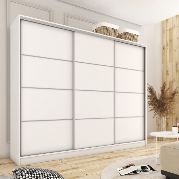 Szafa przesuwna 280 cm TOP grafit