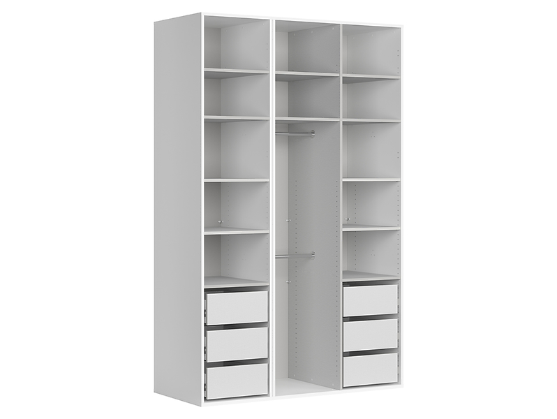 Szafa modułowa Flex 150 cm garderoba otwarta biała