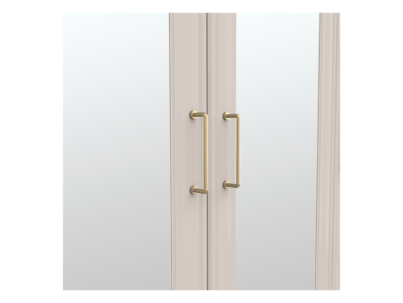 Szafa czterodrzwiowa Anga 201 cm z lustrem kashmir