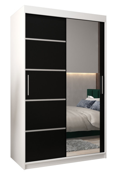 Szafa przesuwna Garderoba Verona 2 120 biały + biały