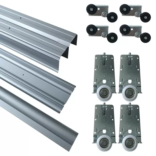 Szafa przesuwna z lustrem 280 cm TOP grafit