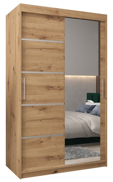 Szafa przesuwna Garderoba Verona 2 120 biały + biały