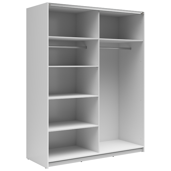 Szafa przesuwna Tetrix 153 cm z lustrem dąb wotan