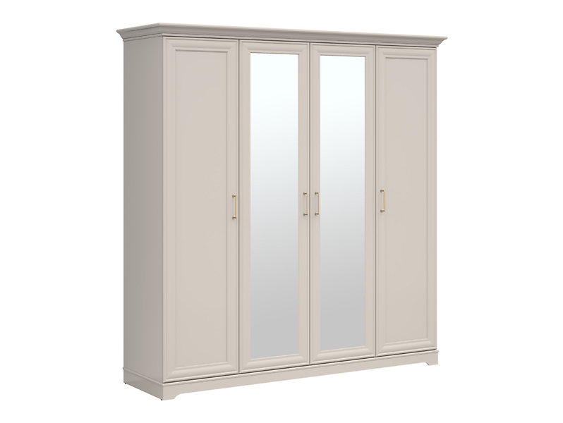 Szafa czterodrzwiowa Anga 201 cm z lustrem kashmir