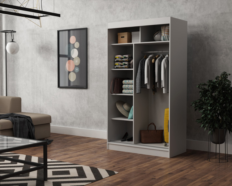 Szafa garderoba przesuwna BRENT 100 cm TOM SONOMA