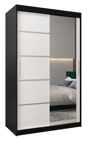 Szafa przesuwna Garderoba Verona 2 120 biały + biały