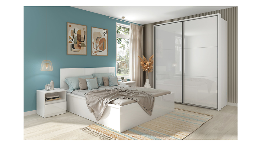 Szafa przesuwna Tetrix 153 cm dąb wotan