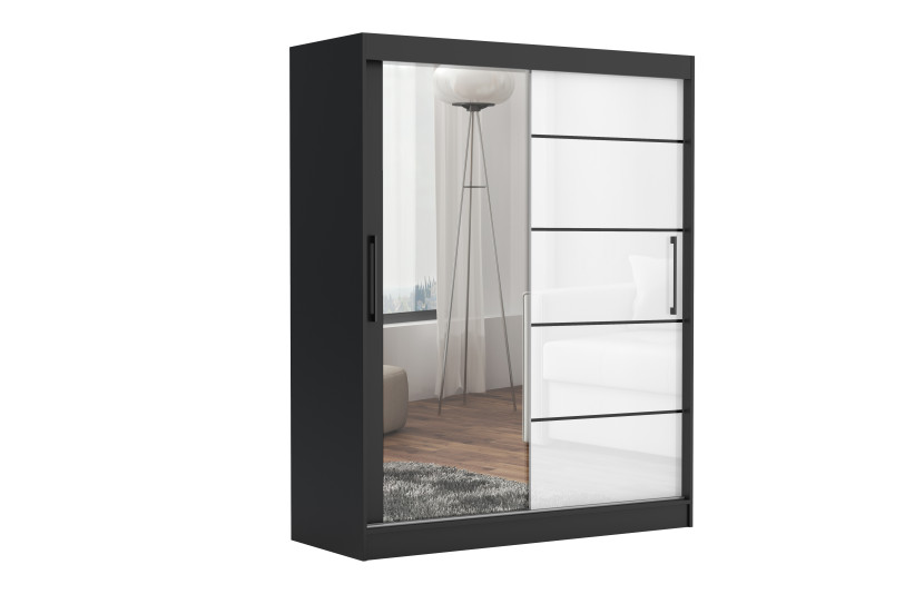 Szafa przesuwna CHELSEA 235 cm Garderoba Kamienny/Kaszmir