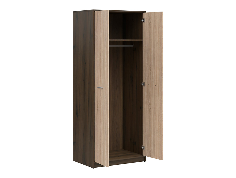 Szafa dwudrzwiowa Nepo Plus 80 cm dąb sonoma/biały