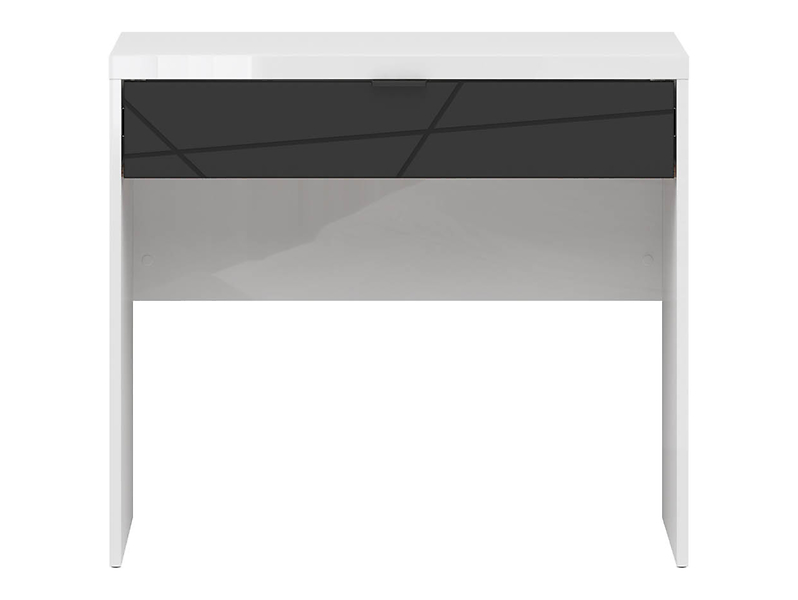 Toaletka Forn 39 cm z szufladą dąb delano ciemny/czarny mat