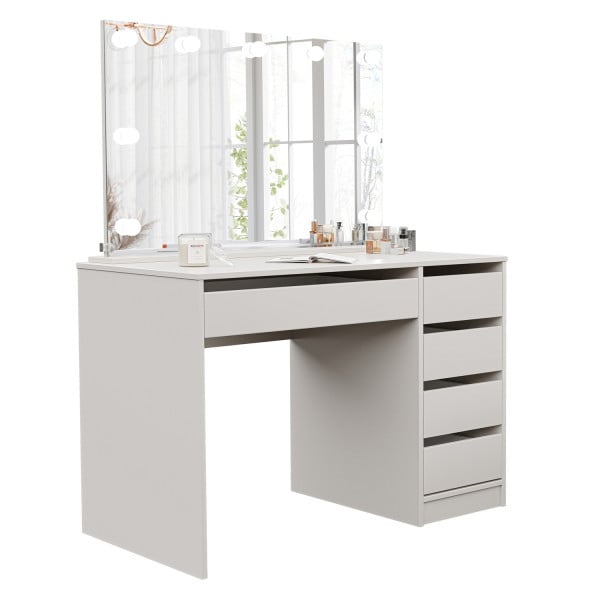 Toaletka z lustrem i szufladami