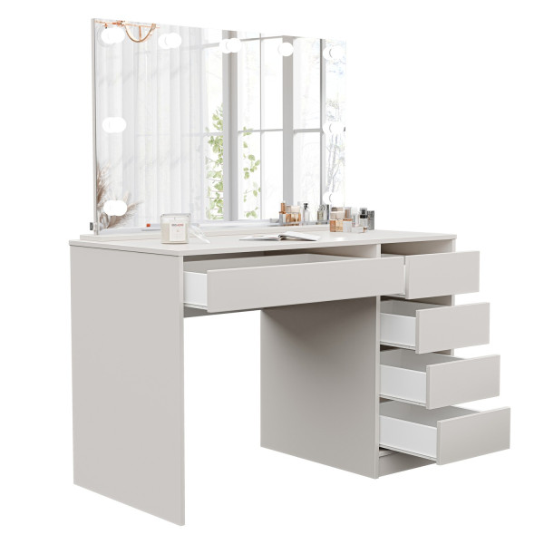 Toaletka z lustrem i szufladami