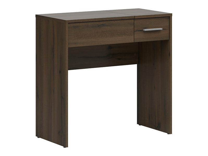 Toaletka Nepo Plus 80 cm z szufladą schowkiem i lustrem dąb sonoma