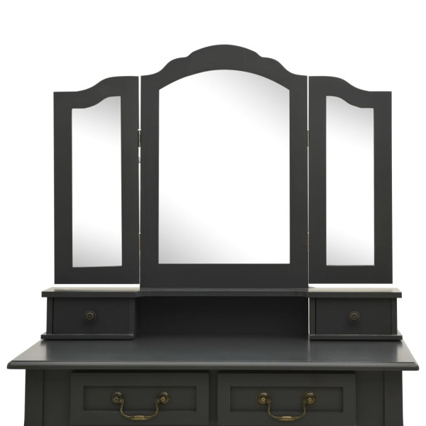 Toaletka Szary Drewno vidaXL