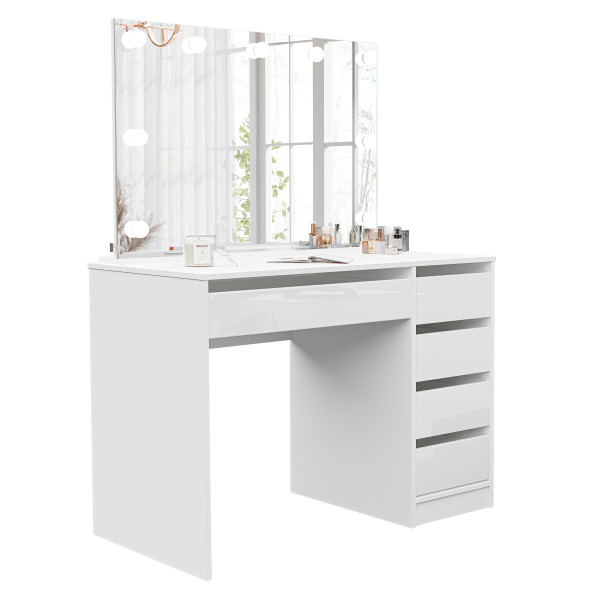 Toaletka z lustrem i szufladami