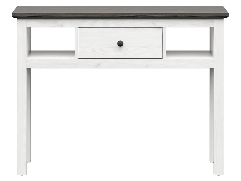 Toaletka Hesen 114 cm z szufladą i 2 półkami modrzew sibiu jasn