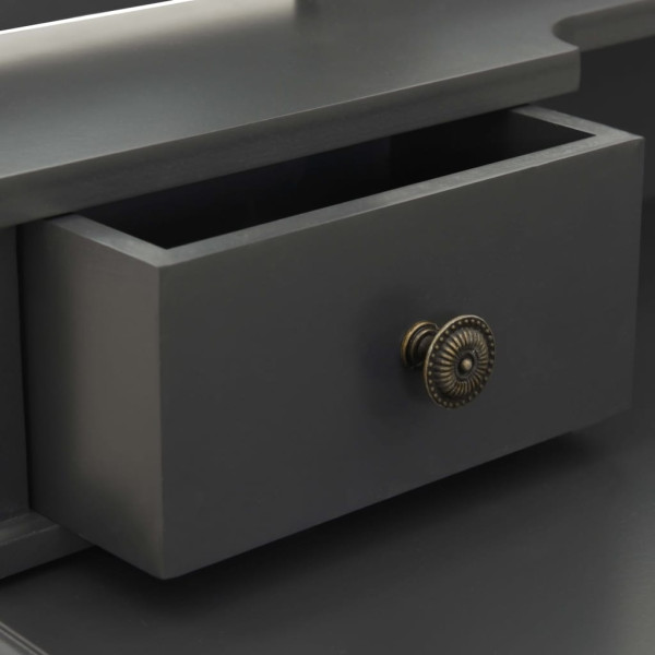 Toaletka Szary Drewno vidaXL