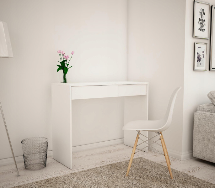 Toaletka kosmetyczna OPERA biała z lustrem