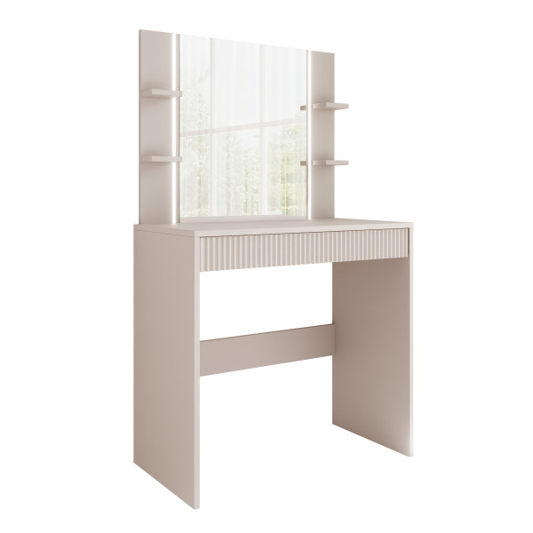 Toaletka z lustrem i oświetleniem ELENA w kolorze kaszmirowym