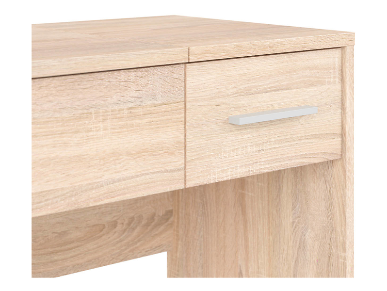 Toaletka Nepo Plus 80 cm z szufladą schowkiem i lustrem dąb sonoma