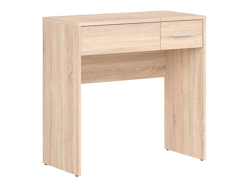 Toaletka Nepo Plus 80 cm z szufladą schowkiem i lustrem dąb sonoma