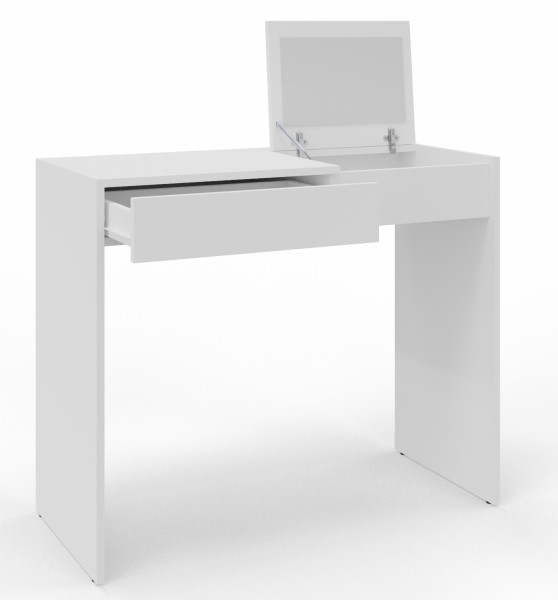 Toaletka kosmetyczna OPERA biała z lustrem